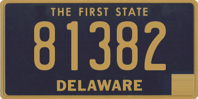 DE license plate 81382