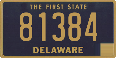 DE license plate 81384