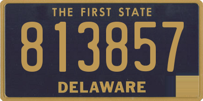DE license plate 813857