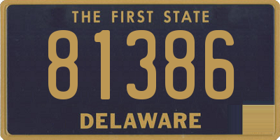 DE license plate 81386