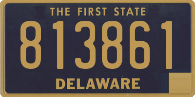 DE license plate 813861