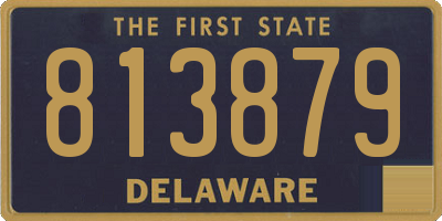DE license plate 813879