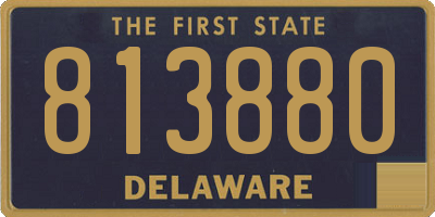 DE license plate 813880
