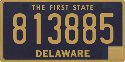DE license plate 813885