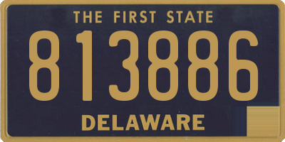 DE license plate 813886
