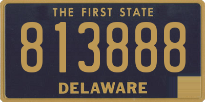 DE license plate 813888