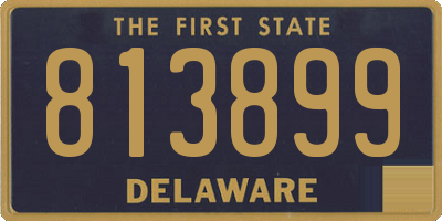 DE license plate 813899