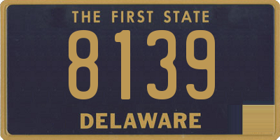 DE license plate 8139