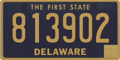 DE license plate 813902