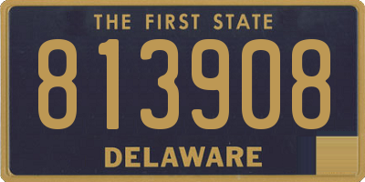DE license plate 813908