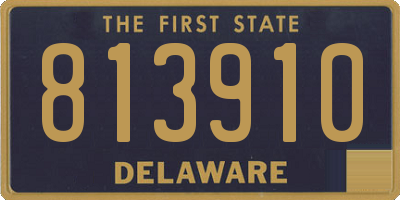 DE license plate 813910
