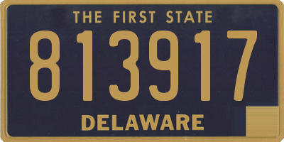 DE license plate 813917