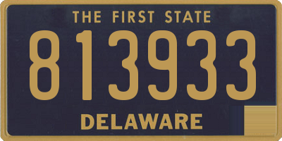DE license plate 813933