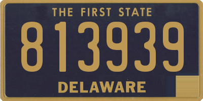 DE license plate 813939