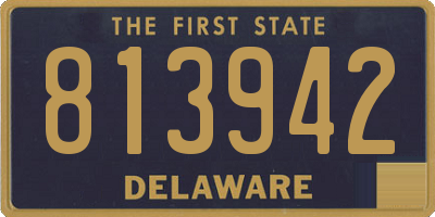 DE license plate 813942