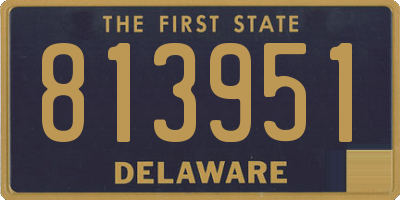 DE license plate 813951