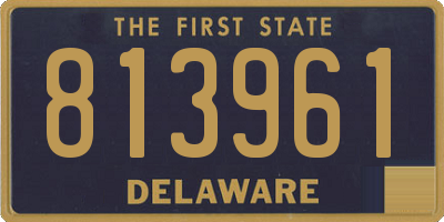 DE license plate 813961