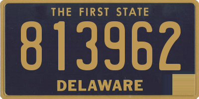 DE license plate 813962