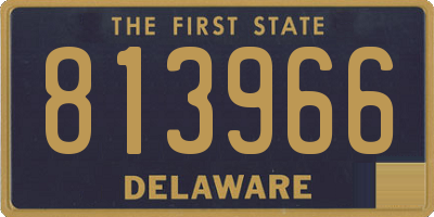 DE license plate 813966
