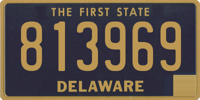 DE license plate 813969