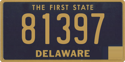 DE license plate 81397