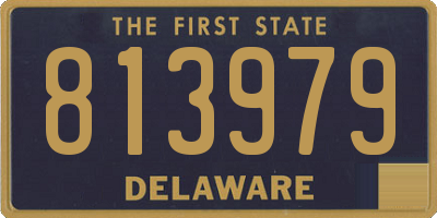 DE license plate 813979