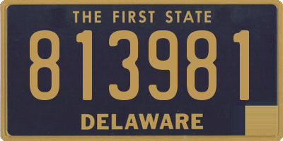 DE license plate 813981