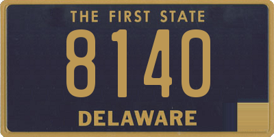 DE license plate 8140