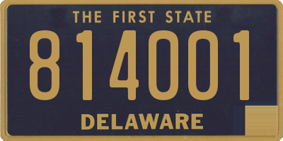 DE license plate 814001