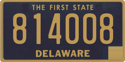 DE license plate 814008