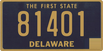 DE license plate 81401