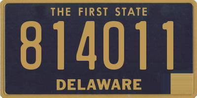 DE license plate 814011