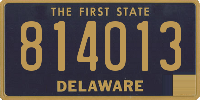 DE license plate 814013
