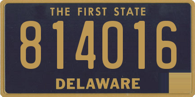 DE license plate 814016