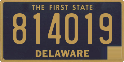 DE license plate 814019
