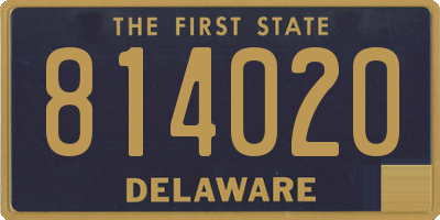 DE license plate 814020