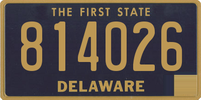 DE license plate 814026
