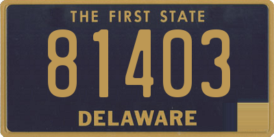 DE license plate 81403