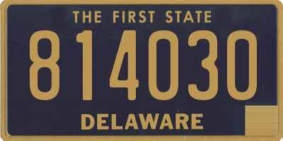 DE license plate 814030
