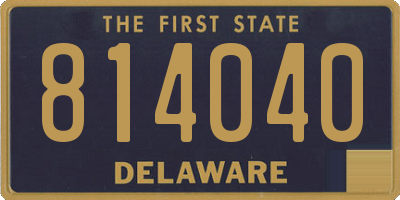 DE license plate 814040