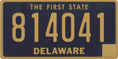 DE license plate 814041
