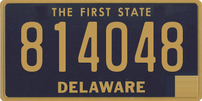 DE license plate 814048