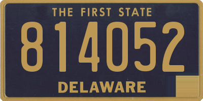 DE license plate 814052