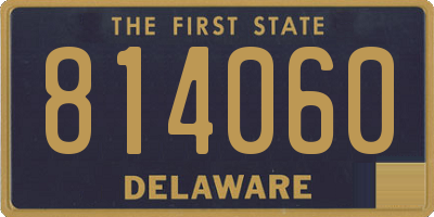 DE license plate 814060