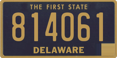 DE license plate 814061
