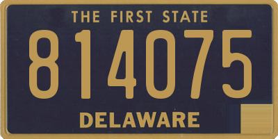 DE license plate 814075