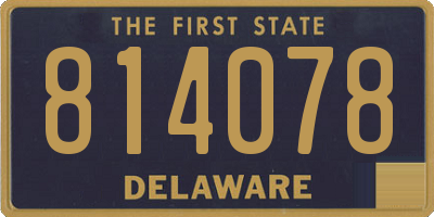 DE license plate 814078