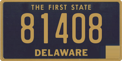 DE license plate 81408