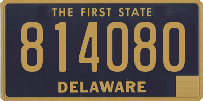 DE license plate 814080