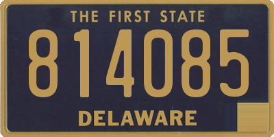DE license plate 814085